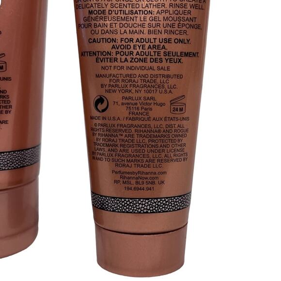 ROGUE by Rihanna Body Lotion 6.7 Fl. Oz. Shower Gel 3 Fl. Oz Set Of 2 - Picture 7 of 7